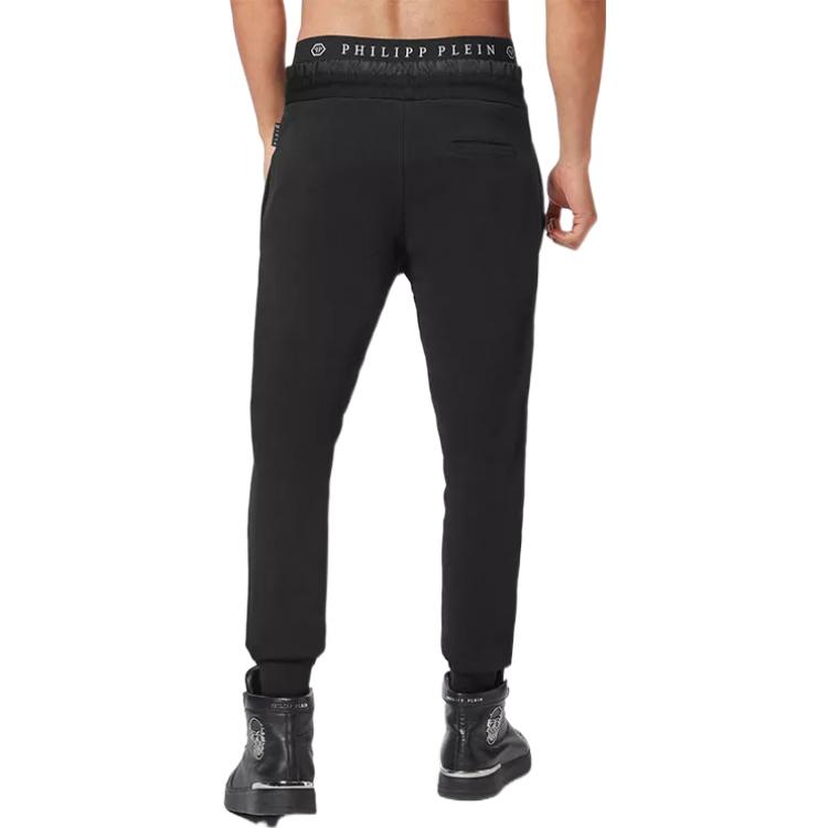 PHILIPP PLEIN Logo-patch Track Pants FABC-MJT2043-PJY002N-02
