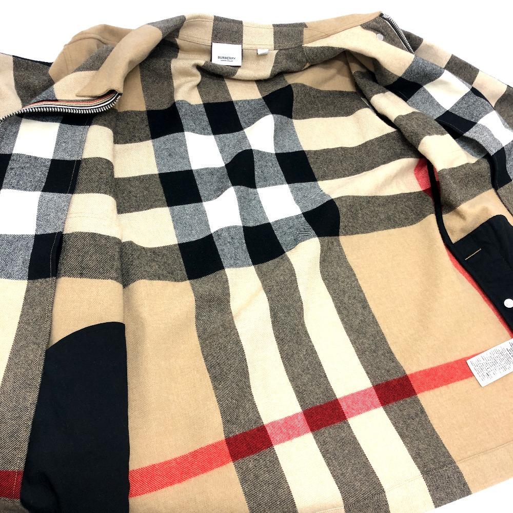 BURBERRY 8050135 Check pattern Apparel Outerwear Shirt Jacket Zip-Up Blouson