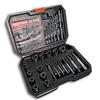 High Torque Wear-Resistant Reverse Thread Nut Extractor Set for Rusted or Damaged Nuts