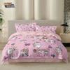 3Pcs Cartoon Cute Unicorn Printed Coreless Down Duvet Cover Set,Multi Size Bedroom Bedding Decoration,Machine Washable