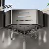 Sponge Drying Rack Sink Filter with Suction Cups for Kitchen Corner Quick Carbon Steel Caddy Hollow Design Rustproof Holder Soap And Brushes