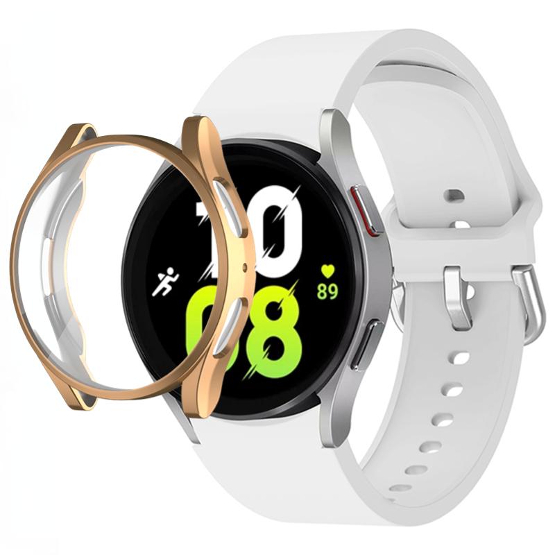 Silicone Strap+TPU Case for Samsung Galaxy Watch 5 44mm 40mm/4 44mm 40mm Sport Wristband for Samsung Watch 5/4 Protective Shell