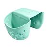 Tubside Bath Storage Basket, Perforated Plastic Bathroom Basket for Drainage and Direct Access Bath Item Holding Area