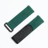 Rolex 20mm Nylon Canvas Leather Watch Band