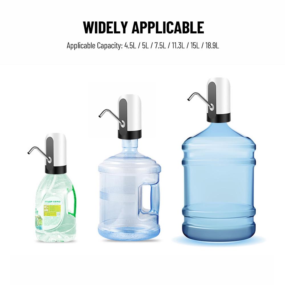 

Automatic Electric Water Pump Gallon Water Dispenser Rechargeable Universal Noise Free Water Bottle Pump with Switch белый