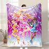 Anime TV L-LoliRock Throw Kid-Friendly Flannel Throw Blanket Soft Warm Anti-Static Washable All Season