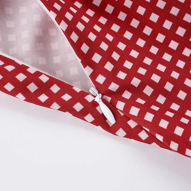 European & American Spicy Girl Lace Patchwork Camisole Dress with Plaid Color Block, Bow, and Ruffle Hem Short Skirt.