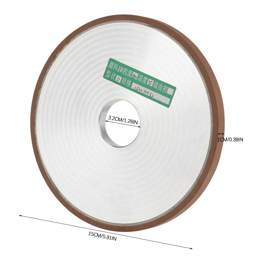 1Pcs 150*32*10mm Diamond Resin Grinding Wheel Disc for Cutter Grinder Polishing Grit 180