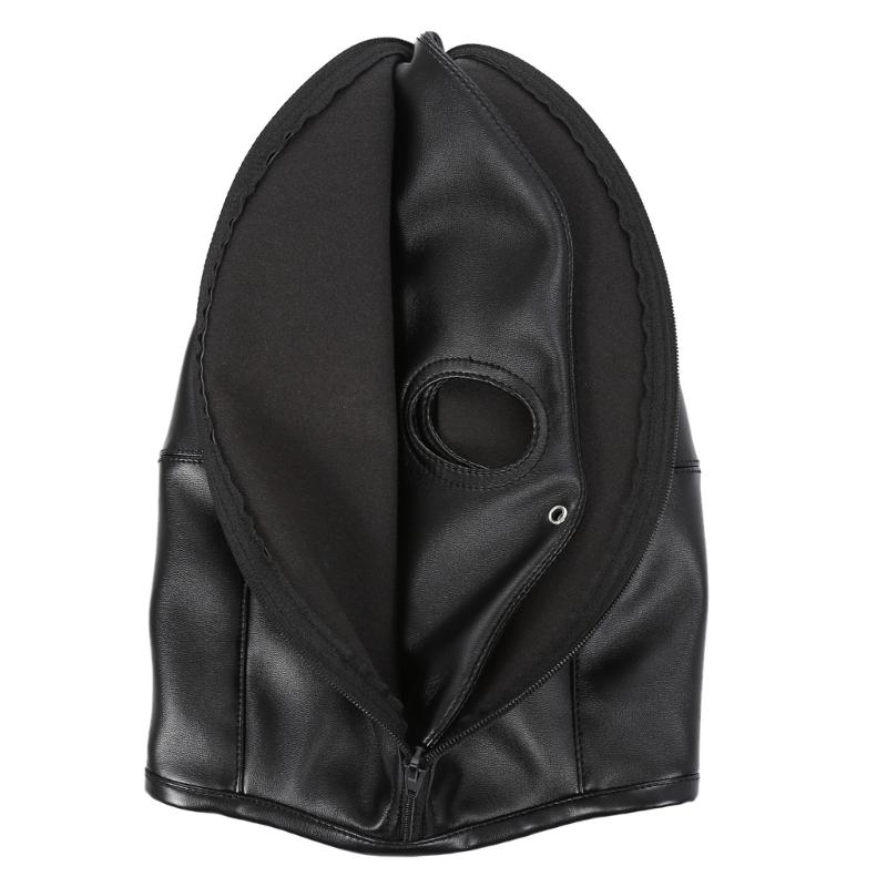 Full Head Mask Nightclub Face Mask Black Headgear Masquerades Party Headwear Stage Performances Costume Sexy Headpiece