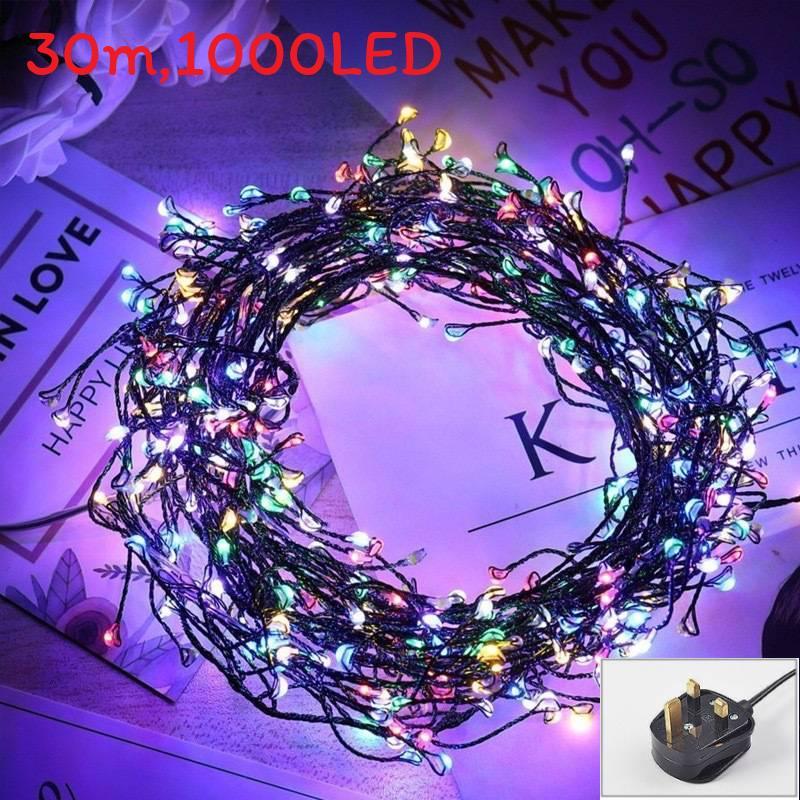 String Christmas Led Lights With Copper Wire For Indoor Outdoor Decor Holiday