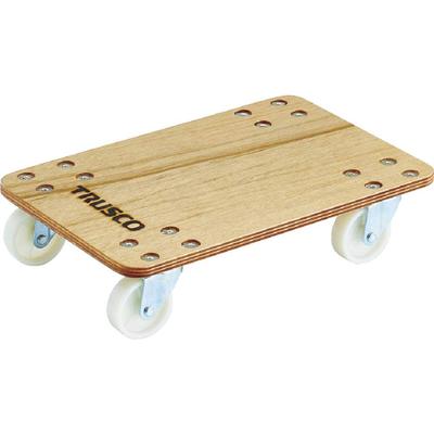TRUSCO PC-3045 Plywood Platform Cart, Petit Cargo, 450 X 300mm, Nylon Wheels