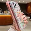 For iPhone 16 Pro Max 16E 15 14 Pro 13 12 11 Cover Bowknot Floral Print Clear Card Slot Soft Silicone Lens Protection Shockproof Slim Phone Case