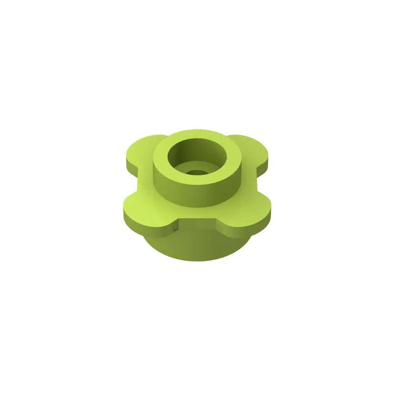 Small  Building Block 4 Petal Flowers Flower Stem Plant Landscape Flower Bed Ornament Compatible with LEGO Garden 3741  33291