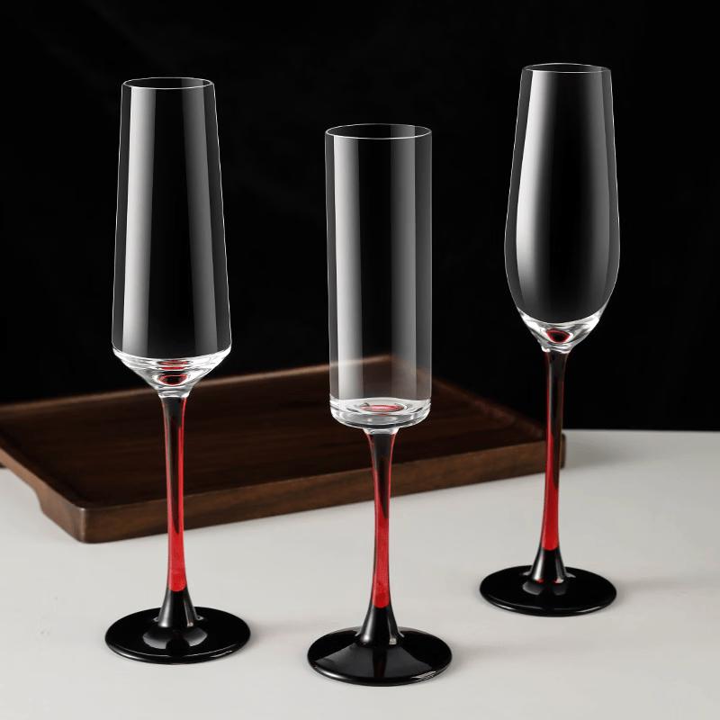 Deou Starlight European Red Stem Wine Glasses