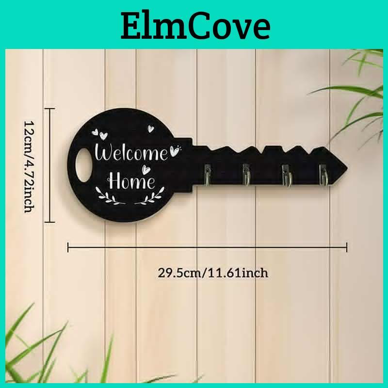 Storage Creative Wooden Organizer Key Frame Wall Mounted Modern Wall Storage Hook Boxwood Retro Hanging Storage Rack Clothing