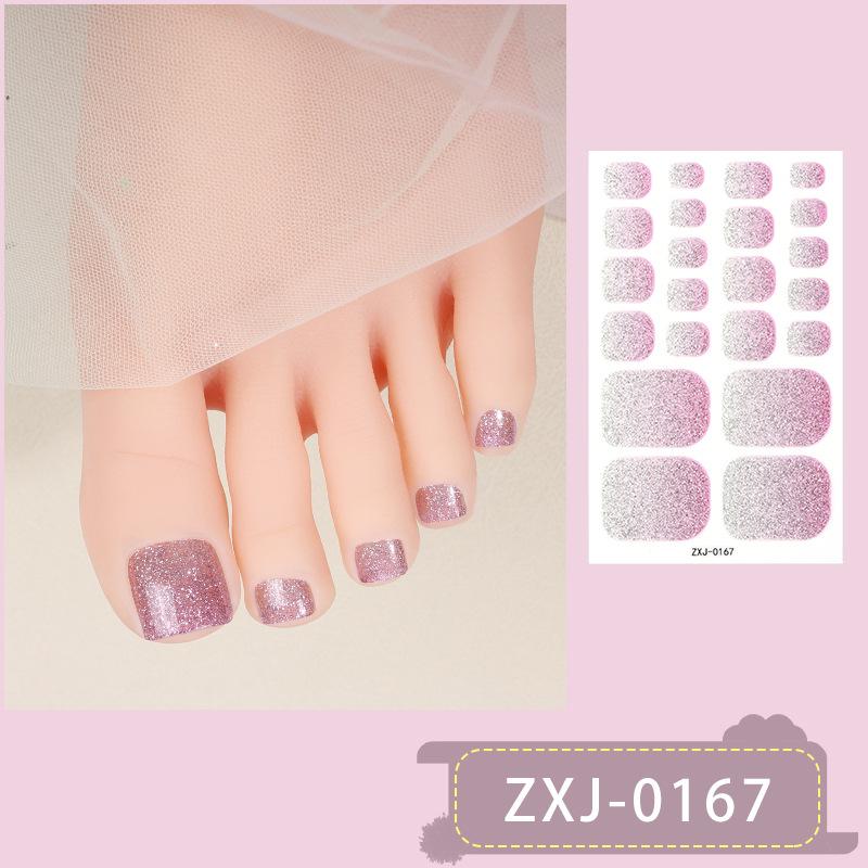 Glittery Nail Stickers, Gradient Cat-eye Toenail Stickers, Waterproof Nail Stickers That Brighten Skin Tone