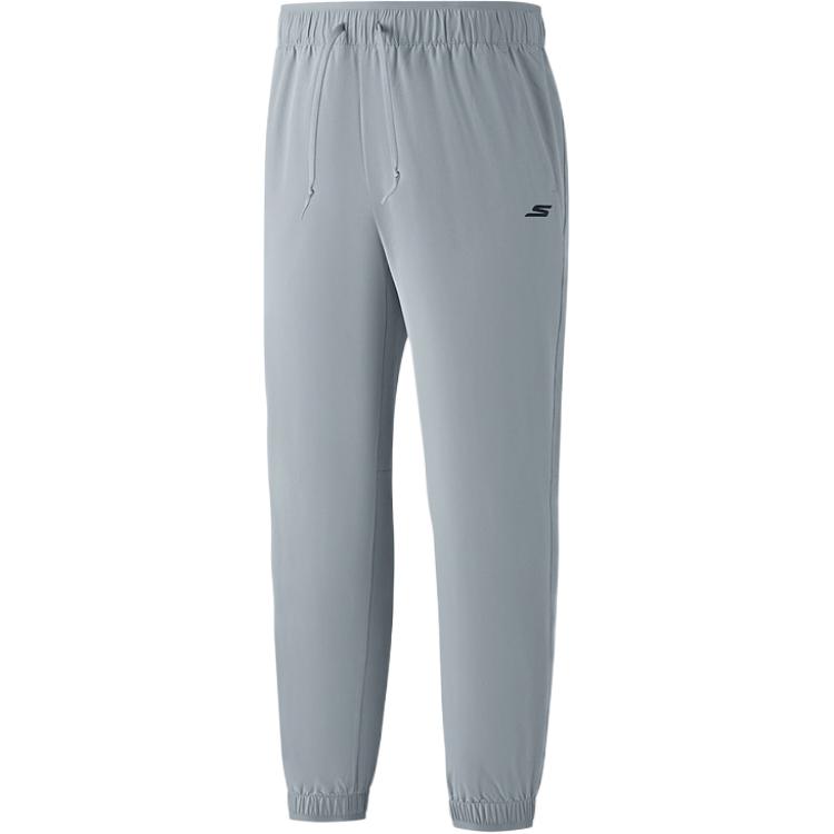 Skechers Knitted Lace-Up Mid-Rise Solid Quick-Dry Pants Men bottoms P226M027-02N6 S