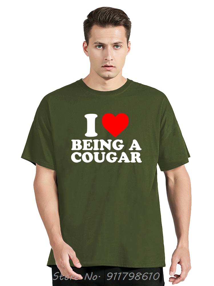 Funny I Love My Older Girlfriend Men's Clothing Summer Cotton Tshirt My Hot Cougar GF Oversized T-shirt Fashion Fitness T Shirt