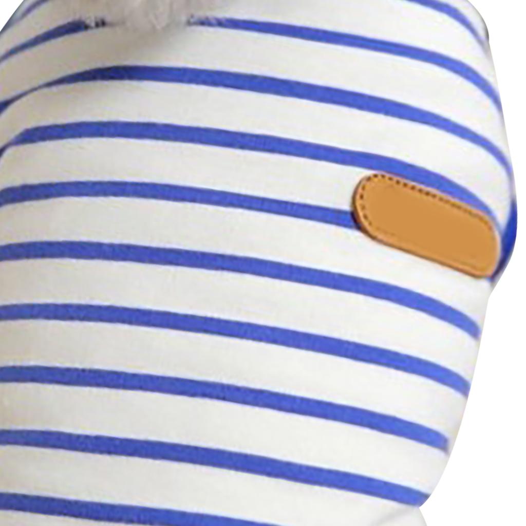 Dog Striped T Shirt Fashionable Soft Comfortable Stretchy Pet Vest for Bichon Frise Schnauzer Teddy Blue XL