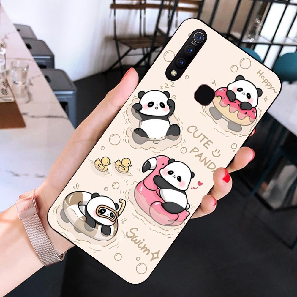 Anime Cute Panda Phone Case For Huawei Y9 6 7 5 Prime Enjoy 7s 7 8 Plus 7a 9e 9plus 8E Lite Psmart Shell