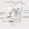 Mini AC100-240V LED Electric Sewing Machine Dual Speed Switch Automatic Thread Wind Sewing Tools