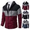 Men's Winter Hooded Cardigan: Thick Korean-Style Knit Sweater with Velvet Lining