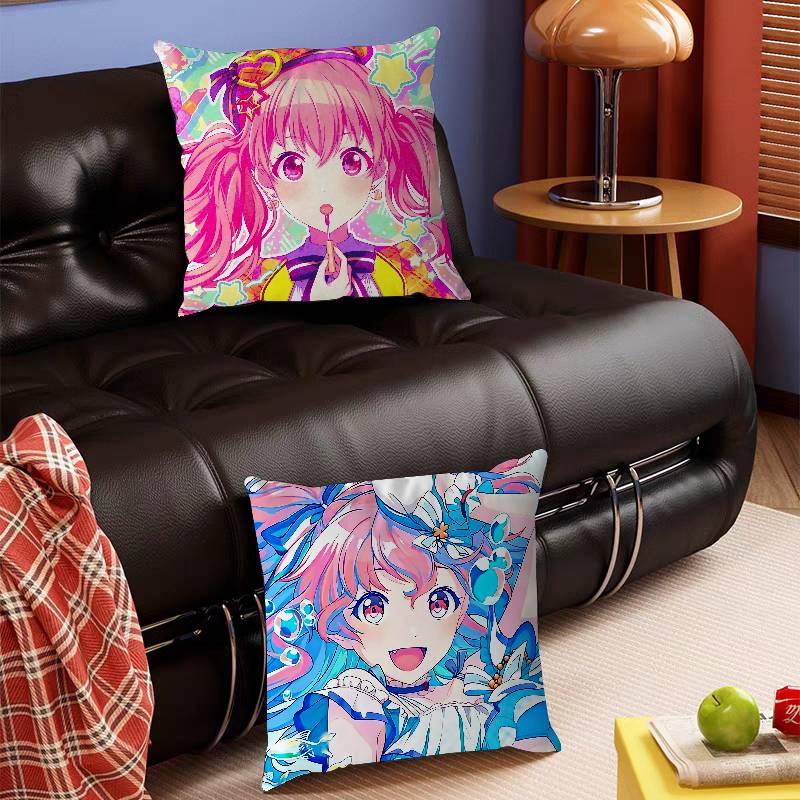 A-Airi Momoi Cartoon Pillow Gifts Home Office Furnishings Bedroom Sofa Car Cushion Cover Case 45x45cm