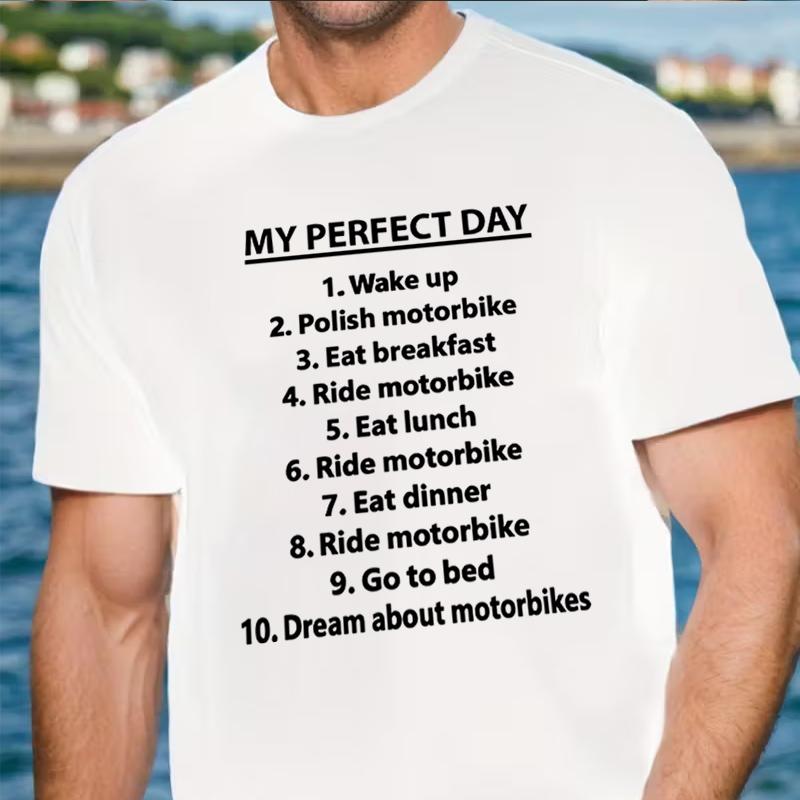 BIKER TSHIRT Motorcycle Cafe Racer Chopper Bike Mens Funny  ONeck Short Sleeve Mens Tee