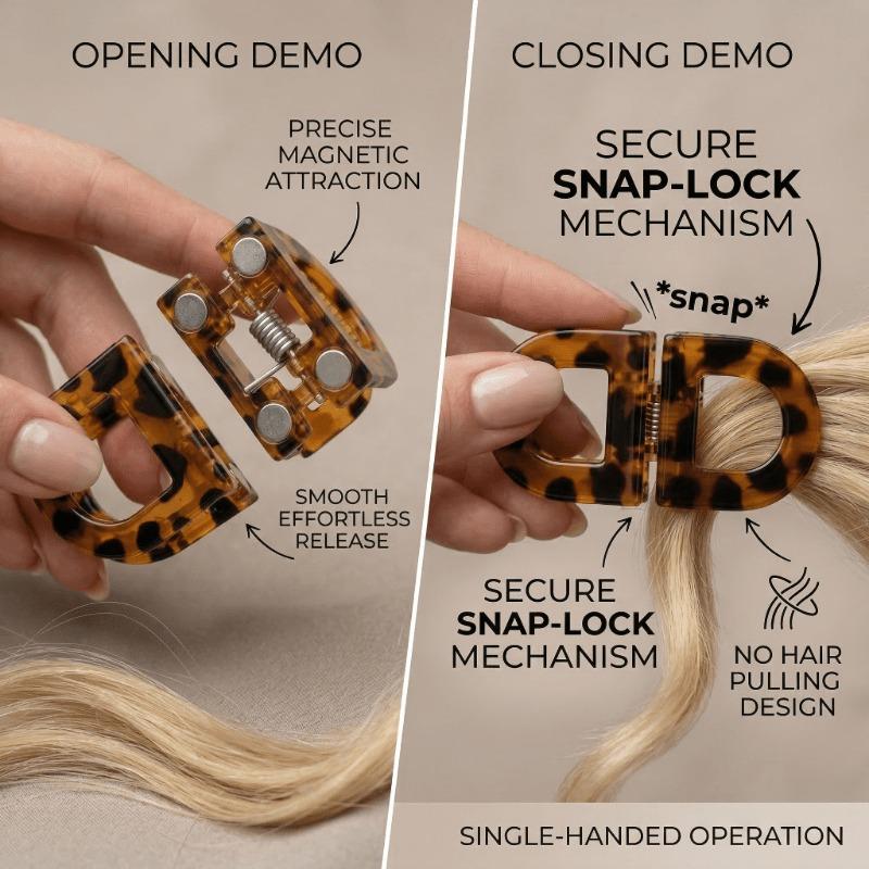 Magnetické sponky do vlasů, Stylingové sponky do vlasů, Sponky do vlasů, které netahají, Přenosné sponky do vlasů s pevným držením, Tenký plochý profil přiléhá k pokožce hlavy