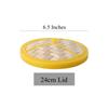 Vaporiera in bambù naturale multi-dimensione per ravioli con coperchio Griglia per la cottura a vapore domestica Cesto per riso Dim Sum Accessori per la cucina
