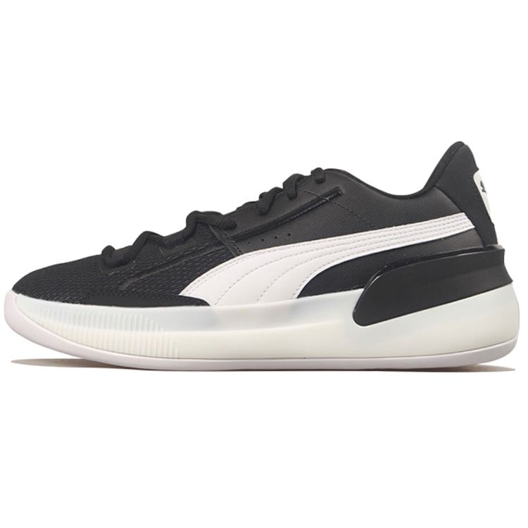 Puma Clyde Hardwood Team Unisex Black White Sneakers 194454-02 42.5