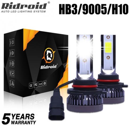 Mini 9005 LED Headlight Bulb Conversion Kit High Beam White Super Bright 6500K