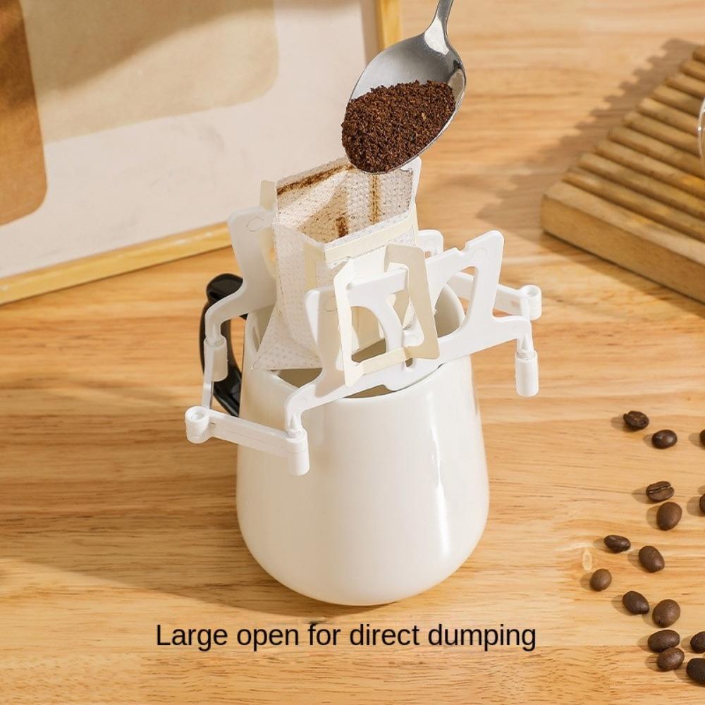 Lightweight Tea Filters Dripper Baskets Foldable Coffee Ear Drip Filter Paper Bag Shelf Coffeeware