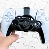 CHOWONE Mini Steering Wheel for PS5 Game Controller Remote Control Accessory for PS5 Racing Games Controller Steering Wheel Attachment PS Controller
