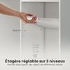 6-Tier 156 cm Tall Bookcase - White