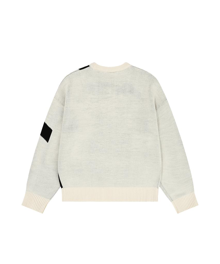 Opeunyadeu(Owai) Bold Logo Knit - Ivory