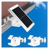2 Sets Solar Panel Gutter Mount 360 Degree Adjustable Universal Gutter Mounting Bracket White