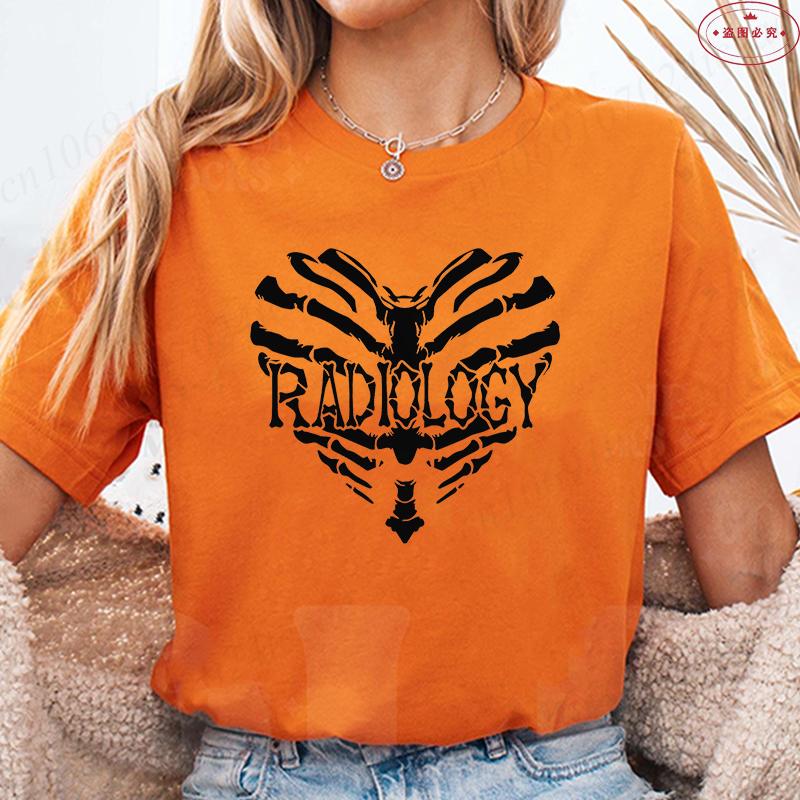 

Halloween Fashion Tshirt Printing Heart Radiology Graphic Women Tshirt Short Sleeve FeUnisex Summer Casual Tshirt Skull Tee Shirt 4XL