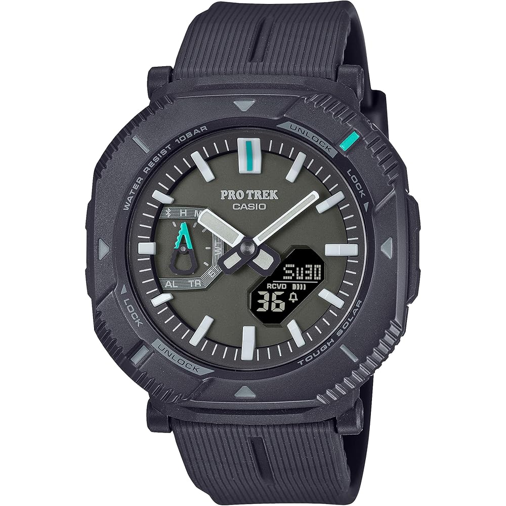 Casio Pro Trek Hiker Line Bluetooth Tough Solar Biomass Plastic Men s Watch Charcoal Gray PRJ-B001-1JF