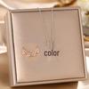 Women's Silver Titanium Steel Necklace with Micro-Inlaid Zircon - Elegant, Durable Clavicle Chain Jewelry
