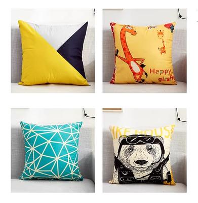 Creative Pattern Pillowcase Dormitory Decoration Office Living Room Sofa Home Pillowcase