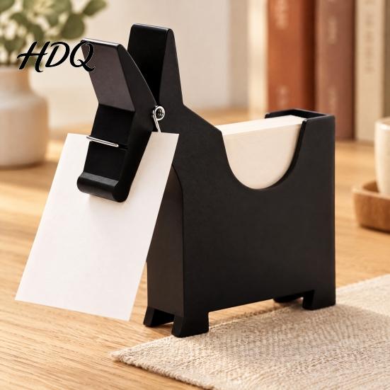 Office Desk Organizer Mule Shape Sticky Note Holder Memo Pad Cards Organizer Plastic Photo Holder Stable Dispenser for Home Desktop Storage