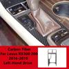 Carbon Fiber Stickers Car Interior Decorative Cover Trim Strips Decal Stickers For Lexus RX300 200 16-19 Car Styling