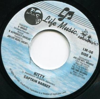 

7inch Record CAPTAIN BARKEY Kitty LM56 Life Music 1999 US Reggae Ska Dub Used