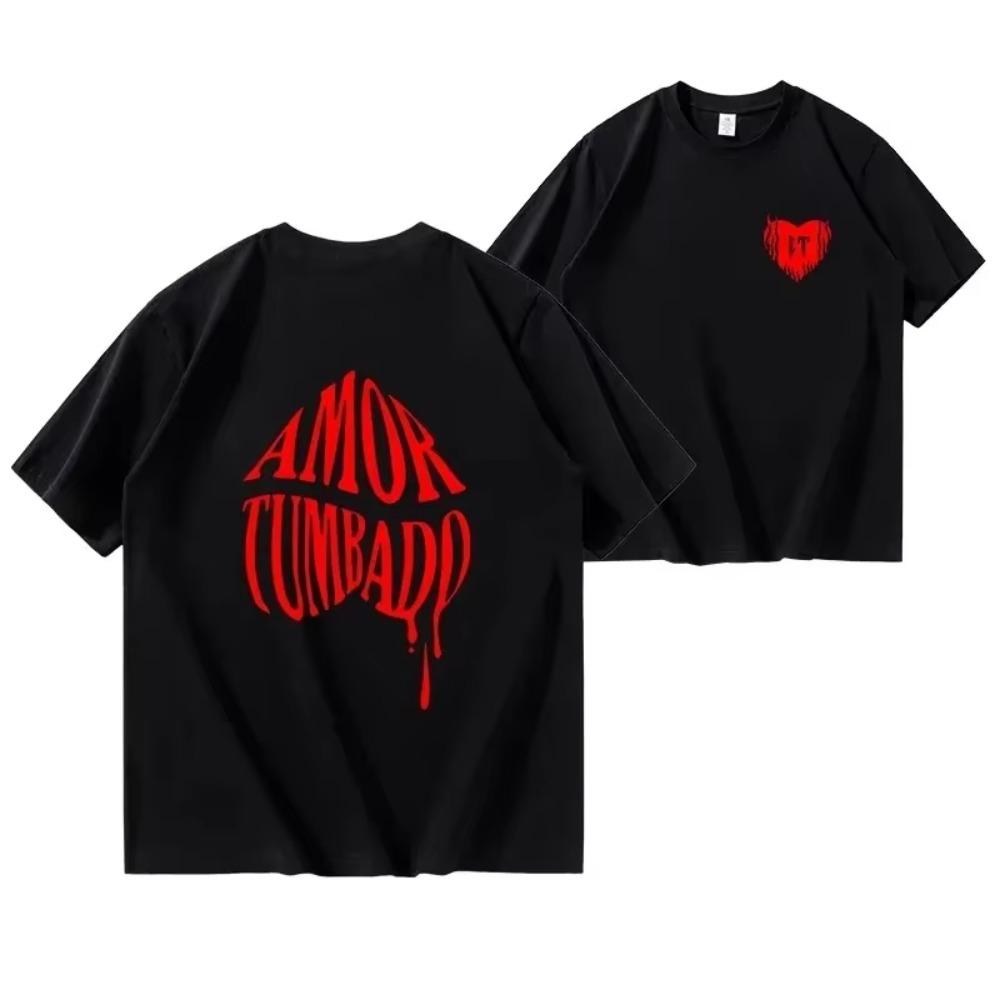 

Хлопковая футболка Corridos Tumbados Мужская мода Натаниэль Кано Толстовка с коротким рукавом Женский повседневный уличный джемпер Харадзюку Суда XXXXXL