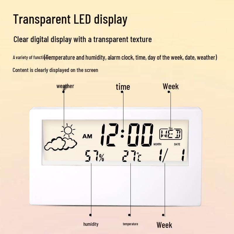 High-Precision Indoor Thermometer & Hygrometer - Wall-Mounted Electronic Temperature and Humidity Meter