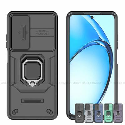 For OPPO A60 Case Slide Camera Len Phone Cases For OPPO A60 4G Cover Shockproof Armor PC + TPU Holder Back Cover For OPPO A60