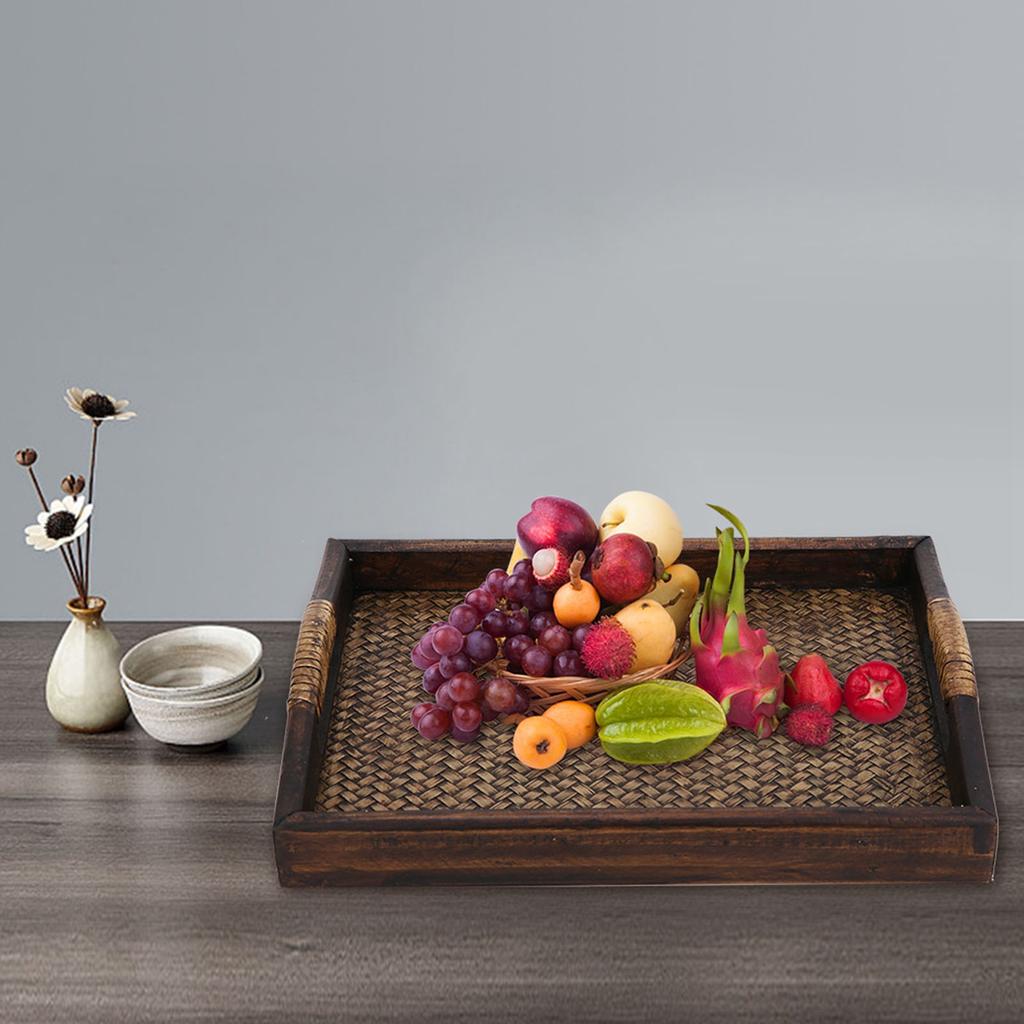 Multi Purpose Serving Tray Plate for Tea Set Fruits Candies Food Home Hotel