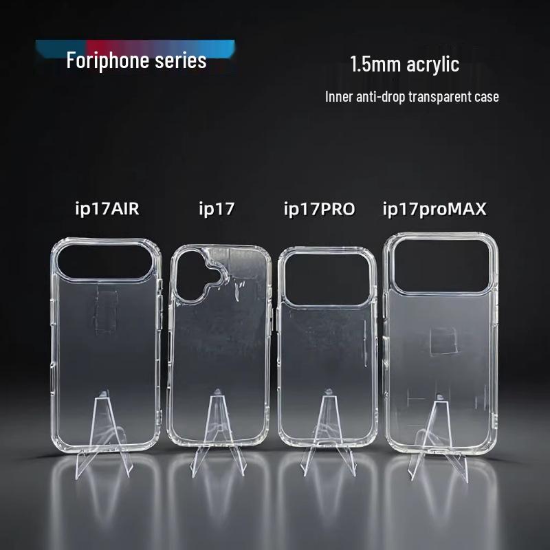 

iPhone 17/16 2-in-1 Clear Case with Inner Airbag Drop Protection for iPhone 17 Pro Max iPhone 12 Pro Max