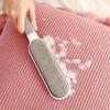 Double-sided Pet Hair Removal Brush - 1pc Reusable Lint Brush - Manual Electrostatic Sticky Lint Pet Hair Dust Brush for Clothin